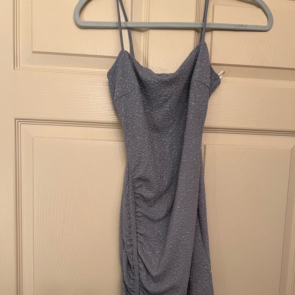 Windsor mini bodycon dress silver glittery dance dress size small